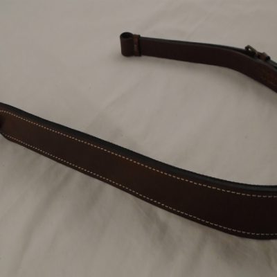 Geværrem læder 40 mm brun